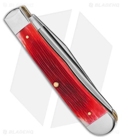 Case John Wayne Trapper Gift Set 4.125" Jigged Dark Red Bone (6254SS) 7444 5 Case John Wayne Trapper Gift Set 4.125" Jigged Dark Red Bone (6254SS) 7444 - Image 3