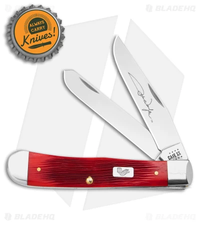 Case John Wayne Trapper Gift Set 4.125" Jigged Dark Red Bone (6254SS) 7444 6 Case John Wayne Trapper Gift Set 4.125" Jigged Dark Red Bone (6254SS) 7444 - Image 4