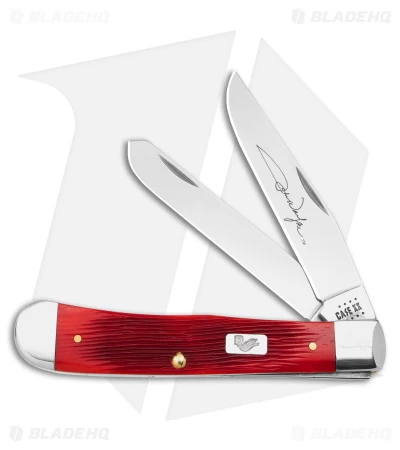 Case John Wayne Trapper Gift Set 4.125" Jigged Dark Red Bone (6254SS) 7444 3 Case John Wayne Trapper Gift Set 4.125" Jigged Dark Red Bone (6254SS) 7444