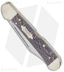 Case Knives Copperlock 4.25" Lockback Knife Black Sycamore Wood -Knives Shop Case Knives Copperlock Black Sycamore Wood BHQ 122365 jr spine