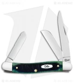 Case Knives Hunter Green Bone Sawcut Medium Stockman (6318 SS)