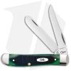 Case Knives Hunter Green Bone Sawcut Mini Trapper (6207 SS)