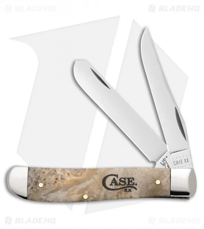 Case Knives Mini Trapper Pocket Knife 3.5" Smooth Box Elder (7207 SS) 16565 3 Case Knives Mini Trapper Pocket Knife 3.5" Smooth Box Elder (7207 SS) 16565