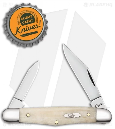 Case Knives Natural Bone Smooth Half Whittler (6208 SS) 4 Case Knives Natural Bone Smooth Half Whittler (6208 SS) - Image 2