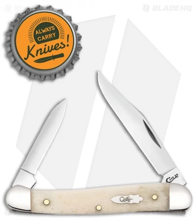 Case Knives Natural Bone Smooth Mini Copperhead (62109X SS) 4 Case Knives Natural Bone Smooth Mini Copperhead (62109X SS) - Image 2