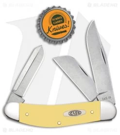 Case Knives Sowbelly Pocket Knife Yellow Synthetic (TB3339 CV) -Knives Shop Case Knives Sowbelly Pocket Knife Yellow Synthetic BHQ 122437 td size