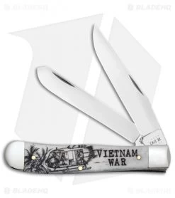 Case Knives Vietnam Trapper Embellished Smooth Natural Bone (6254 SS) - 50952