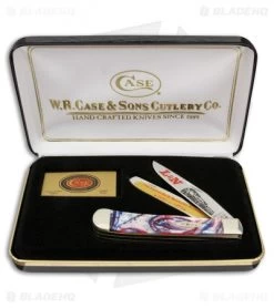 Case L&N Railroad Trapper Knife 4.125" Star Spangled Banner Corelon (9254SS)