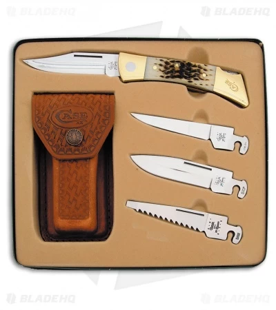 Case Large Lockback XX-Changer Amber Bone Lockback Folding Knife Set 70050 3 Case Large Lockback XX-Changer Amber Bone Lockback Folding Knife Set 70050
