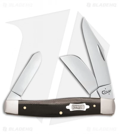Case Large Stockman Traditional Knife 4.25" Black Micarta (10375 SS) 23132 3 Case Large Stockman Traditional Knife 4.25" Black Micarta (10375 SS) 23132