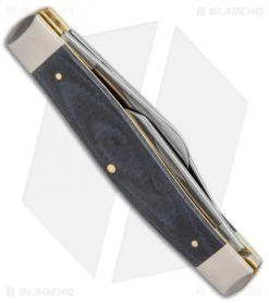 Case Large Stockman Traditional Knife 4.25" Black Micarta (10375 SS) 27732 8 Case Large Stockman Traditional Knife 4.25" Black Micarta (10375 SS) 27732 -Knives Shop Case Large Stockman Traditional Black Micarta 27732 BHQ 122373 jr side