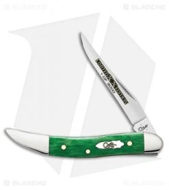Case Limited XX Edition XXXIV Small Texas Toothpick Knife 3" Bright Green Bone