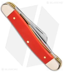 Case Medium Stockman Knife 3.6" American Workman Red Synthetic (4318 CS) 73931 -Knives Shop Case Medium Stockman American Workman Red Synthetic CS BHQ 140681 jr side
