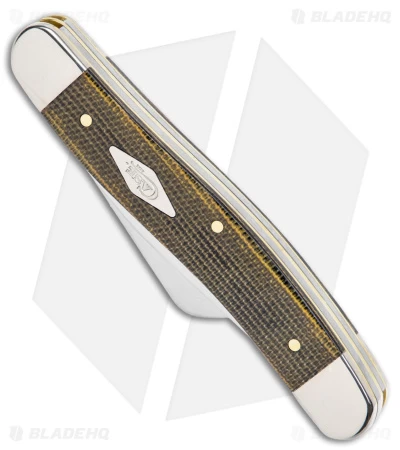 Case Medium Stockman Knife 3.6" Black/Green Canvas Micarta (10318 SS) 4 Case Medium Stockman Knife 3.6" Black/Green Canvas Micarta (10318 SS) - Image 2