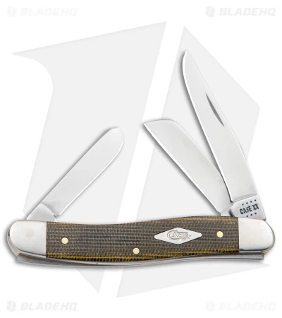 Case Medium Stockman Knife 3.6" Black/Green Canvas Micarta (10318 SS) 3 Case Medium Stockman Knife 3.6" Black/Green Canvas Micarta (10318 SS)