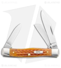 Case Medium Stockman Knife 2.55" Harvest Orange Corn Job Jigged Bone (63032 SS)