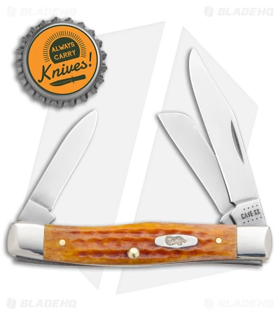 Case Medium Stockman Knife 2.55" Harvest Orange Corn Job Jigged Bone (63032 SS) 6 Case Medium Stockman Knife 2.55" Harvest Orange Corn Job Jigged Bone (63032 SS) - Image 4