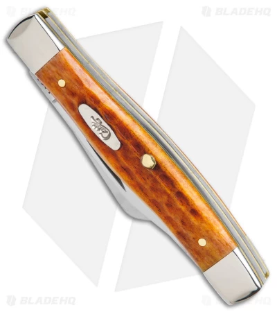 Case Medium Stockman Knife 2.55" Harvest Orange Corn Job Jigged Bone (63032 SS) 4 Case Medium Stockman Knife 2.55" Harvest Orange Corn Job Jigged Bone (63032 SS) - Image 2