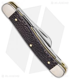 Case Medium Stockman Knife Black Sycamore Wood (3.625" Satin) 7318 SS 8 Case Medium Stockman Knife Black Sycamore Wood (3.625" Satin) 7318 SS -Knives Shop Case Medium Stockman Knife 3in 6cm Black Sycamore Wood 7318 SS BHQ 122359 td side