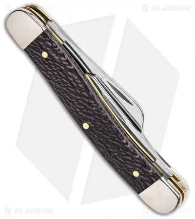 Case Medium Stockman Knife Black Sycamore Wood (3.625" Satin) 7318 SS 5 Case Medium Stockman Knife Black Sycamore Wood (3.625" Satin) 7318 SS - Image 3