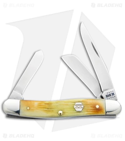 Case Medium Stockman Knife Burnt Cream Bone Barnboard Jig (2.5" Polish) 36721 3 Case Medium Stockman Knife Burnt Cream Bone Barnboard Jig (2.5" Polish) 36721