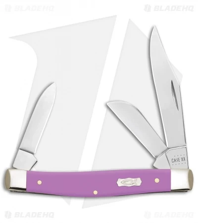 Case Medium Stockman Pocket Knife Lilac Synthetic (4344 SS) 39167 3 Case Medium Stockman Pocket Knife Lilac Synthetic (4344 SS) 39167