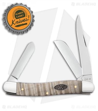 Case Medium Stockman Knife 3.5" Natural Curly Maple (7318 SS) 25944 4 Case Medium Stockman Knife 3.5" Natural Curly Maple (7318 SS) 25944 - Image 2