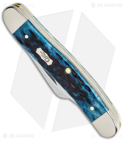 Case Medium Stockman Knife 3.6" Pocket Worn Blue Bone/Peach Seed Jig (6318 SS) 4 Case Medium Stockman Knife 3.6" Pocket Worn Blue Bone/Peach Seed Jig (6318 SS) - Image 2