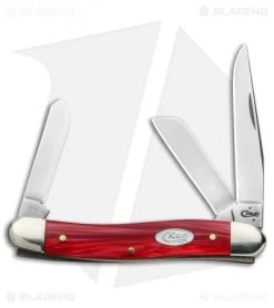 Case Medium Stockman 3.625" Smooth Red Kirinite (63032 SS) 60184