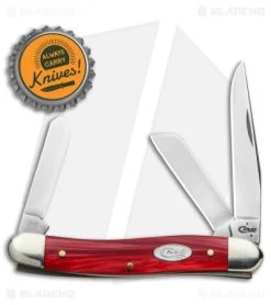 Case Medium Stockman 3.625" Smooth Red Kirinite (63032 SS) 60184 -Knives Shop Case Medium Stockman Smooth Red Kirinite SS 25332 BHQ 91023 jr bottlecap
