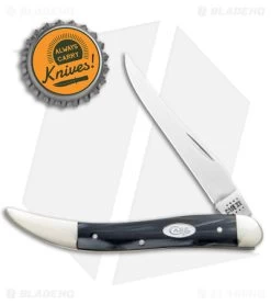 Case Medium Texas Toothpick Knife Black Pearl Kirinite (3.4" Polish) 9 Case Medium Texas Toothpick Knife Black Pearl Kirinite (3.4" Polish) -Knives Shop Case Medium Texas Toothpick Black Pearl Kirinite SS BHQ 138431 jr bottlecap