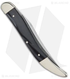 Case Medium Texas Toothpick Knife Black Pearl Kirinite (3.4" Polish) 8 Case Medium Texas Toothpick Knife Black Pearl Kirinite (3.4" Polish) -Knives Shop Case Medium Texas Toothpick Black Pearl Kirinite SS BHQ 138431 jr side