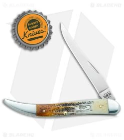 Case Medium Texas Toothpick Knife 3" Case 6.5 BoneStag (6.510094 SS) 65328 -Knives Shop Case Medium Texas Toothpick Case BoneStag SS BHQ 140676 jr bottlecap