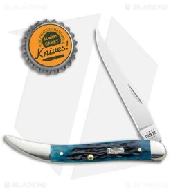 Case Medium Texas Toothpick Knife 3.35" Pocket Worn Blue/Peach Jig (610094 SS) 9 Case Medium Texas Toothpick Knife 3.35" Pocket Worn Blue/Peach Jig (610094 SS) -Knives Shop Case Medium Texas Toothpick Pocket Worn Blue Peach Jig SS BHQ 140662 jr bottlecap