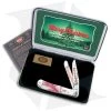 Case Merry Christmas Trapper Knife 4.125" Peppermint Corelon (9254SS) -Knives Shop Case Merry Christmas Trapper Peppermint Corelon BHQ 42604 jr