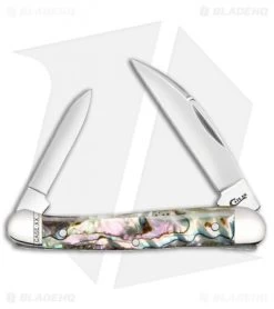 Case Mini Copperhead Knife 3.125" Abalone (82109W SS) 12013