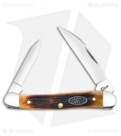 Case Mini Copperhead Knife 3.125" Antique Bone (62109W SS) 25152