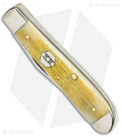 Case Mini Trapper Knife Burnt Cream Bone Barnboard Jigged (2.7" Polish) 36725 4 Case Mini Trapper Knife Burnt Cream Bone Barnboard Jigged (2.7" Polish) 36725 - Image 2
