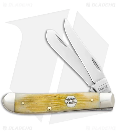 Case Mini Trapper Knife Burnt Cream Bone Barnboard Jigged (2.7" Polish) 36725 3 Case Mini Trapper Knife Burnt Cream Bone Barnboard Jigged (2.7" Polish) 36725