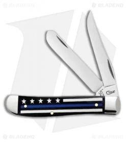 Case Mini Trapper Pocket Knife 3.5" Natural Bone Color Wash Flag (6207 SS) 06568