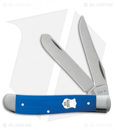 Case Mini Trapper Traditional Knife 3.5" Smooth Blue G-10 (10207 SS) 16741 3 Case Mini Trapper Traditional Knife 3.5" Smooth Blue G-10 (10207 SS) 16741
