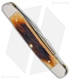 Case Muskrat Pocket Knife 3.875" Antique Bone Barnboard Jig (MUSKRAT SS) 25154 8 Case Muskrat Pocket Knife 3.875" Antique Bone Barnboard Jig (MUSKRAT SS) 25154 -Knives Shop Case Muskrat Antique Bone Barnboard Jig SS 25154 BHQ 101120 jr side