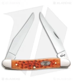 Case Muskrat Traditional Knife 3.875" Whisky Jigged Bone (MUSKRAT CV) 23010