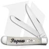 Case Papaw Trapper Knife 4.1" Natural Bone (6254 SS) 10430 -Knives Shop Case Papaw Trapper Knife Natural Bone SS 10430 BHQ 122335 jr