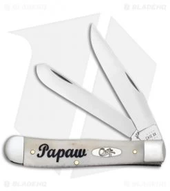 Case Papaw Trapper Knife 4.1" Natural Bone (6254 SS) 10430