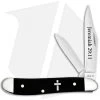 Case Peanut Religious Embellished Smooth Black Synthetic (2220 SS) 60866 1 Case Peanut Religious Embellished Smooth Black Synthetic (2220 SS) 60866 -Knives Shop Case Peanut Embellished Smooth Black Synthetic Jeremiah 29 11 BHQ 123418 jr