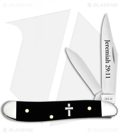 Case Peanut Religious Embellished Smooth Black Synthetic (2220 SS) 60866 3 Case Peanut Religious Embellished Smooth Black Synthetic (2220 SS) 60866