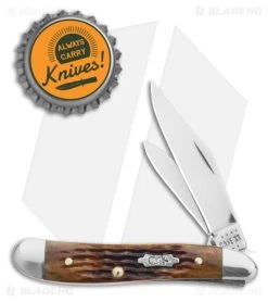 Case Peanut Knife 2.9" Antique Bone/Rogers Corn Cob Jig (6220 SS) 52828 -Knives Shop Case Peanut Knife 2in Antique Bone Rogers Corn Cob Jig BHQ 140661 td size