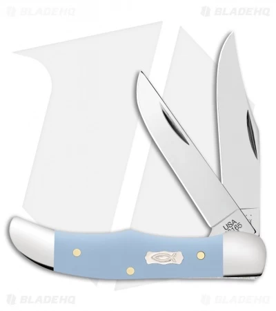 Case Pocket Hunter Knife 2.75" Ichthus Ice Blue Synthetic (42165 SS) 3 Case Pocket Hunter Knife 2.75" Ichthus Ice Blue Synthetic (42165 SS)