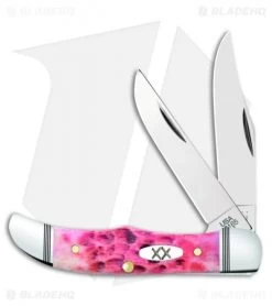 Case Pocket Hunter Knife 2.75" Jigged Raspberry Bone (62165 SS)